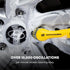 Set 4 SONICSCRUBBER Vehicle Detailing - High Power Car Cleaning Brush - Includes Brush Heads - Suitable for Interior