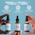 Natural Firm & Glow Skincare Set of 3 Serums – Skin Care Products With 20% Vitamin C Serum, Peptide Complex Serum, Niacinamide Vitamin B3 Serum - Peptides Serum for Face - Face Serum by Eva Naturals