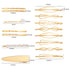 Yaomiao 17 Pieces Gold Hair Pins Set Geometric Bobby Pin Barrettes Decorative Jewelry Hair Clamps for Women