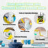 Reusable Yellow Kitchen Dishwashing Gloves - Medium & Small Sizes
