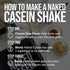 Naked Casein, 1Lb Micellar Casein Protein, Bulk, GMO-Free, Gluten Free, 15 Servings