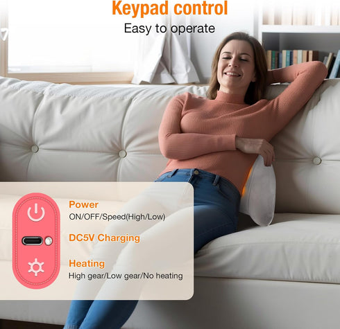 Shiatsu Neck and Back Massager for Pain Relief with Heat, Lower Back Massager Deep Tissue Kneading Pillow for Neck