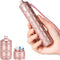 Portable Waterproof Metal Pill Organizer - Compact Travel Pill Box, 7 Day Daily Holder for Small Pills, Aluminum Alloy,