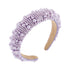 Jeweled Beaded Pearl Headbands for Women and Girls, Thick Padded Fashion Bridal Headband, Wedding Birthday Hair
