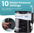 Premium Water Flosser - Ultimate Oral Care Plug-in Tooth Cleaner with 10 Pressure Settings - XL 1L Tank and Carry Case - Ultrasonic Plaque Removal for Enhanced Gum Health - 9 Special Nozzles