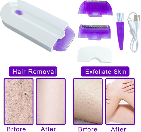 Portable Silky Smooth Hair Eraser, Rechargeable Painless Hair Removal Tool, Gift for Women for Christmas and Mother's