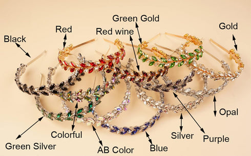 Kercisbeauty Crystal Crown - Elegant Hair Accessories for Women and Girls