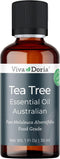 Viva Doria 100% Pure Australian Tea Tree Oil, Natural Essential Oil, Undiluted, Food Grade, 30 ml
