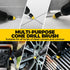 Holikme 10 Pieces Drill Brush Attachments Set: Power Scrubber Brush with Long Attachment for Bathroom, Kitchen Cleaning