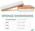 bioGo White 12 Pack Biodegradable Kitchen Sponges - Eco-Friendly Natural Cellulose Dish Sponges