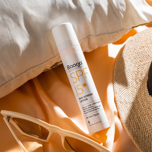 SPF 15 Sunscreen Lotion, 1.86 Fl Oz, Broad Spectrum UVA & UVB Protection, Waterproof Non-Greasy Sunblock
