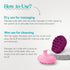 HEETA Hair Scalp Massager Shampoo Brush, 2 Pack with Soft Silicone Bristles for Dandruff Removal, Waterproof (Pink &