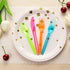 Juvale Rainbow Plastic Silverware Set, Neon Forks, Knives, Spoons (144 Pieces)