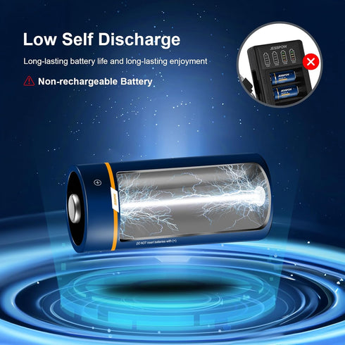 CR123A 3V Lithium Batteries, Non-Rechargeable, for Flashlights, Security Devices, 12 Pack