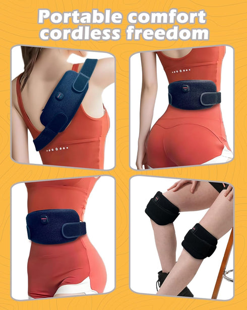 Portable Electric Heating Pad Cordless Period Heating Pad for Menstrual Cramps Pain Relief Back Cordless Period Small