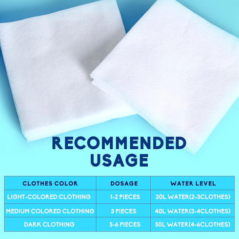 Stains-40 Count Xcleen Color Absorber for Laundry-Protect Your Clothes from Color Bleed