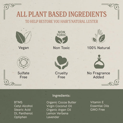 J·R·LIGGETT'S Hair Conditioner Bar for Curly Hair - Plant Based, Zero Waste, Sulfate & Cruelty-Free - 1.75 Ounces