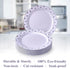 Silver Disposable Plates for Party, 20 Piece Heavy Duty Dinner Set, 7.5”