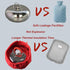 Wnanch 0.6/1/1.5/2l Winter(1.5L/18CM) Hot Compress Bottle Leakproof Hot Water Bottles with Soft Cover Metal Bed Warmer