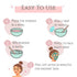 A TYPICAL Jelly Mask for Facials, Hydrojelly Mask for Professional Use, 5 Pack Kiwi, Rose, Aloe