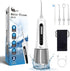 JNGOODS Cordless Water Dental Flosser, 300ml Rechargeable Oral Irrigator for Teeth, IPX7 Waterproof, 4 Modes, 4 Jet