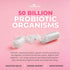 ForestLeaf Womens Probiotic 50 Billion CFU with Organic Prebiotics, Digestive Enzymes, Cranberry & D-Mannose (30 Caps)