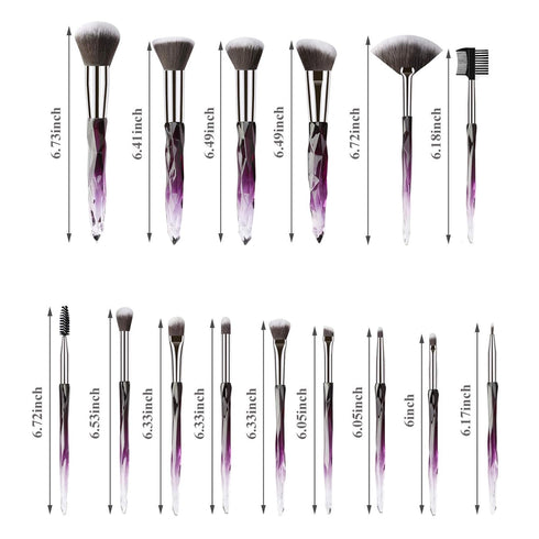 Kingtree Makeup Brushes, 15PCS Premium Synthetic Makeup Brush Set for Foundation, Face Powder, Eyeshadow