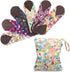 Teamoy 11.6" Reusable Washable Sanitary Pads, 6Pcs Cloth Menstrual Napkins with Wet Bag for Heavy Flow or Overnight Use