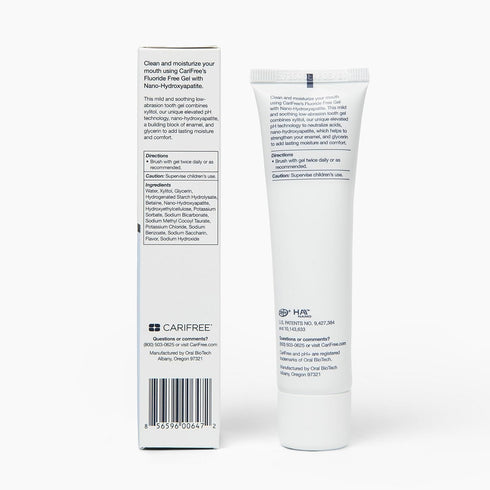 Recommended 2.3 CariFree Fluoride Free Gel, Sweet Grape Flavor, Nano Hydroxyapatite Toothpaste, Neutralizes pH