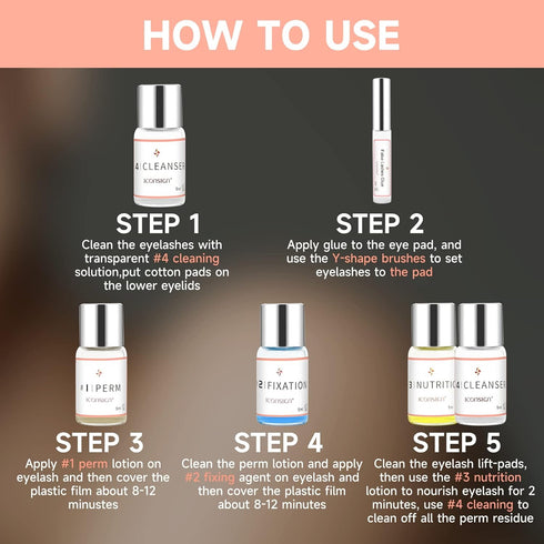 Lash Lift Kit, Professional Eyelash Perm Kit, Upgraded Glue Version for Lash Extensions and Curling