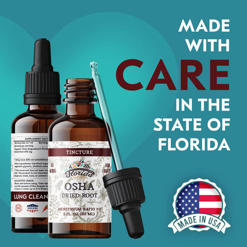 OSHA Root Liquid Extract for Respiratory Support - Organic OSHA Tincture Natural Lung Detox 2 Fl Oz