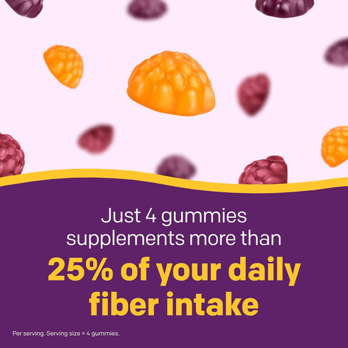 Gummies 8g Gummies 72Ct MiraFIBER from The Makers of MiraLAX, of Daily Fiber Per Serving, Metabolism Support with B
