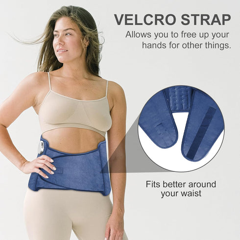 misognare 6 Heat Pad for Back Pain Relief Electric Heating Pads with Temperatures Soft Detachable Heat Pad for Man