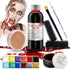 Special Effects SFX Halloween Makeup Kit - Fake Blood, Coagulated Blood Gel, 12 Colors Bruise Makeup Palette with Brush