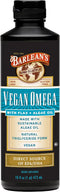 Barlean's Vegan Omega Liquid Flax and Algae Oil Supplement, Plant Based EPA DHA from Algal Oil and Organic Flaxseed, 16