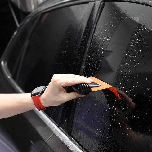 EHDIS 5-inch Rubber Window Tint Tool Squeegee, 2PCS Non-Slip Handy Tint Applicator for Window Cleaning