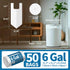 Pets,6 50 Count Small Trash Bags with Handles - Ocean Plastic Upcycling - Plastic Garbage Bags, Can Bin & Waste Basket