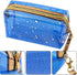 Meetory 5 Pack Waterproof Cosmetic Bag, Portable Translucent Zippered Travel Toiletry Pouch for Organizing