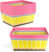 Moonld 5 Pcs Teacher Appreciation Gifts Pencil Empty Gift Basket with Handle Cardboard