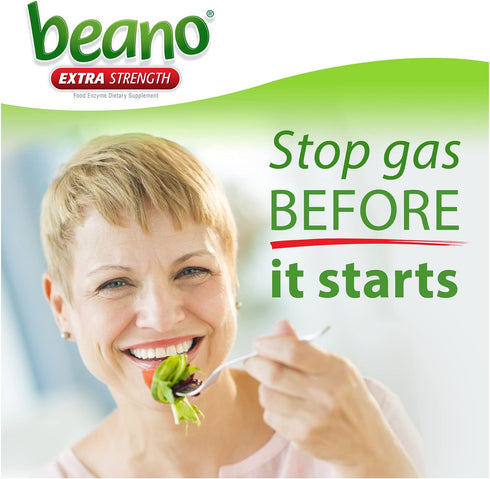 Beano Ultra 800, Gas Prevention and Digestive Enzyme Supplement, 100 Count