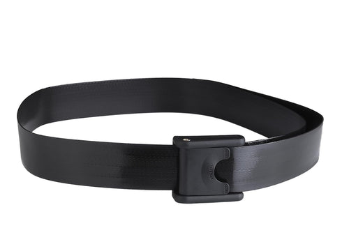 Posey 6546 Premium EZ Clean Gait Belt with Spring-Loaded Buckle, Black, 60” for Home Care