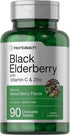 Horbaach Sambucus Elderberry, Vitamin C & Zinc Chewable Tablets, 90 Count, Vegetarian & Gluten Free Immune Support