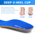 Kelaide Arch Support Insoles for Flat Feet - Comfort Orthotic Inserts for Plantar Fasciitis, Feet Pain (Blue)