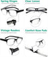 Eyekepper Classic Reading Glasses for Men, 5 Pack with Spring Hinges