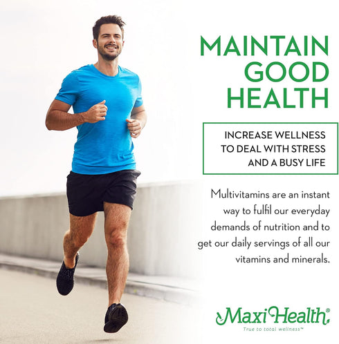 Maxi Health Two Complete Multivitamins and Minerals, Full Potency, 120 Capsules, Kosher