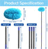 7 Ft Ceiling Fan Cleaner Duster, Washable with Long Pole, Reusable Duster for High Ceilings, Fans, Furniture