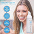 V-White Foam Teeth Whitening Toothpaste - Organic Toothpaste Fluoride Free, Alcohol Free, pH Balanced - Deep Cleansing