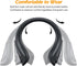Portable Rechargeable Neck Warmer, Soft Leather Cordless Heated Scarf with 12 Heat Levels for Pain Relief