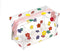 Cute Transparent Makeup Bag, Portable Waterproof Toiletries Storage Bag, Large Capacity Pen Bag (Colorful Flowers)