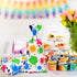 100 Pcs Colorful Paint Splatter Print Artist Treat Bags - Cellophane Candy Bags for Art Party Favors